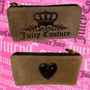 SOLD 🎀 Juicy Couture Brown/Tan Y2k Cosmetic Bag Authentic | Makeup Case
